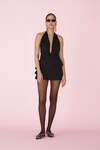 Black Skirt With Ruffles On The Back - SS25