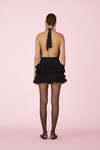 Black Skirt With Ruffles On The Back - SS25