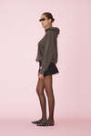 Dark Grey Handmade Painted Oversized Sweatshirt - SS25