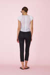Striped Blue Pants With Detail at the Waist - SS25