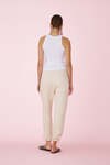 Beige Handmade Painted Pants - SS25