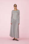 Grey Glitter Midi Dress - SS25