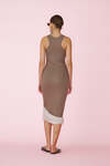Brown Two-Color Dress - SS25