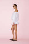 White Blouse With Bare Shoulders - SS25