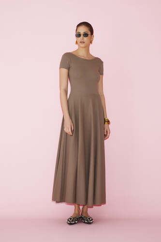 Brown Maxi Dress - SS25 - PNK Casual
