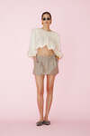 Brown-Gold Mini Skirt - SS25