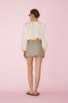 Brown-Gold Mini Skirt - SS25