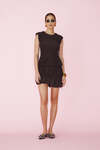 Wrap-Effect Mauve Mini Dress - SS25