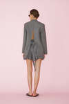 Grey Wool Mini Skirt - SS25