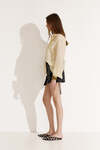 Yellow Linen Shirt With Backless - SS25