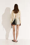 Yellow Linen Shirt With Backless - SS25