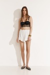 White Viscose Shorts - SS25