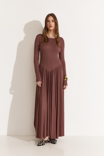 Backless Mauve Maxi Dress - SS25 - PNK Casual
