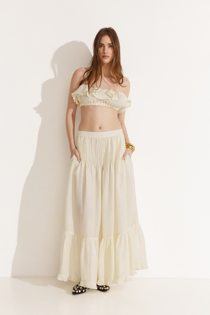 Yellow Linen Top - SS25