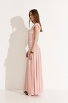 Wrap-Effect Rose Maxi Dress - SS25