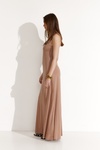 Beige Maxi Dress With Built-Bodysuit - SS25