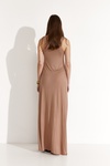Beige Maxi Dress With Built-Bodysuit - SS25
