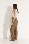 Brown-Gold Casual Pants - SS25