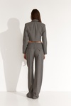 Cropped Grey Blazer - SS25