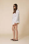 Off White Oversized Cotton Blouse - SS25