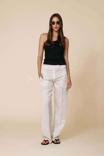 Black Double One Shoulder Top - SS25 - PNK Casual