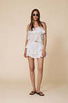 Backless Top With Openwork Embroidery Trim - SS25