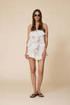 Backless Cotton Top With Lace Inserts - SS25