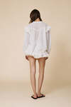 Off White Cotton With Lace Inserts Shorts - SS25