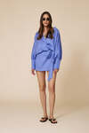 Lightweight Wrap Dress With Long Sleeves And Waist Tie - SS25