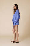 Lightweight Wrap Dress With Long Sleeves And Waist Tie - SS25