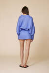 Lightweight Wrap Dress With Long Sleeves And Waist Tie - SS25