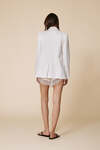 White Lightweight Shorts Finished With Delicate Lace Trim At The Hem - SS25