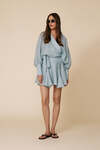 Aqua Button-Down Skirt - SS25
