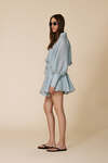 Aqua Button-Down Skirt - SS25