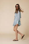 Aqua Button-Down Skirt - SS25
