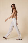 White Linen Casual Pants - SS25