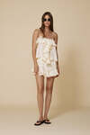 Backless Yellow Top With Lace Inserts - SS25