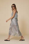 Grey Sequin Midi Dress - SS25