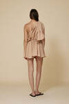 One Shoulder Beige Mini Dress - SS25
