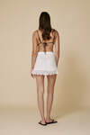 White Versatile Linen Shirt With Lace - SS25
