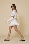 White Mini Skirt With Lace - SS25