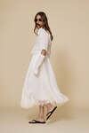 White Midi Skirt With Lace - SS25