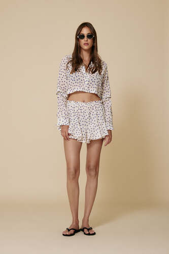 Printed Floral Cotton Short - SS25 - PNK Casual