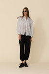 Light Rose Printed Floral Shirt Blouse