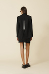 Black Skirt With Lace Insert At The Waistband - FW25