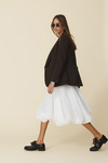 Balloon White Midi Skirt - FW25