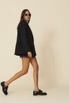 Black Skirt With A Lace-Trimmed Hem - FW25