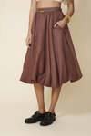 Balloon Brown Midi Skirt - FW25