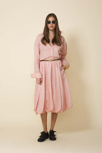 Balloon Rose Midi Skirt - FW25 - PNK Casual