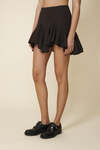 Brown Ruffled Mini Skirt - FW25